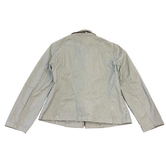 Vintage 80s Baccini Mint Cotton denim women’s full zip Jacket Large 20x24 - Picture 8 of 8